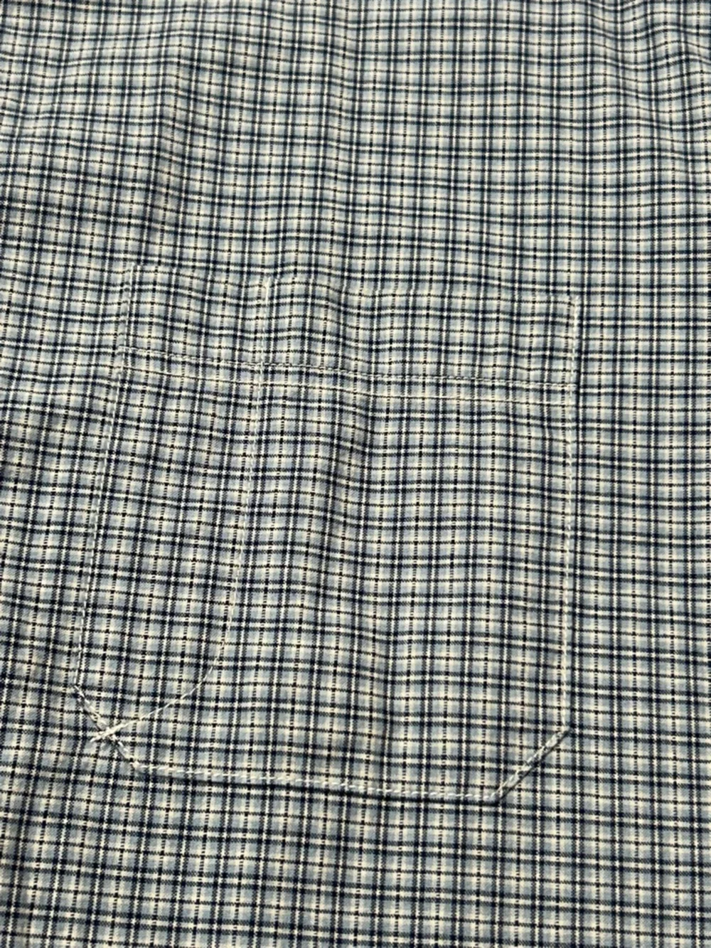 Eddie Bauer Gray and Blue Plaid Button-Down Shirt - Picture 2 of 7
